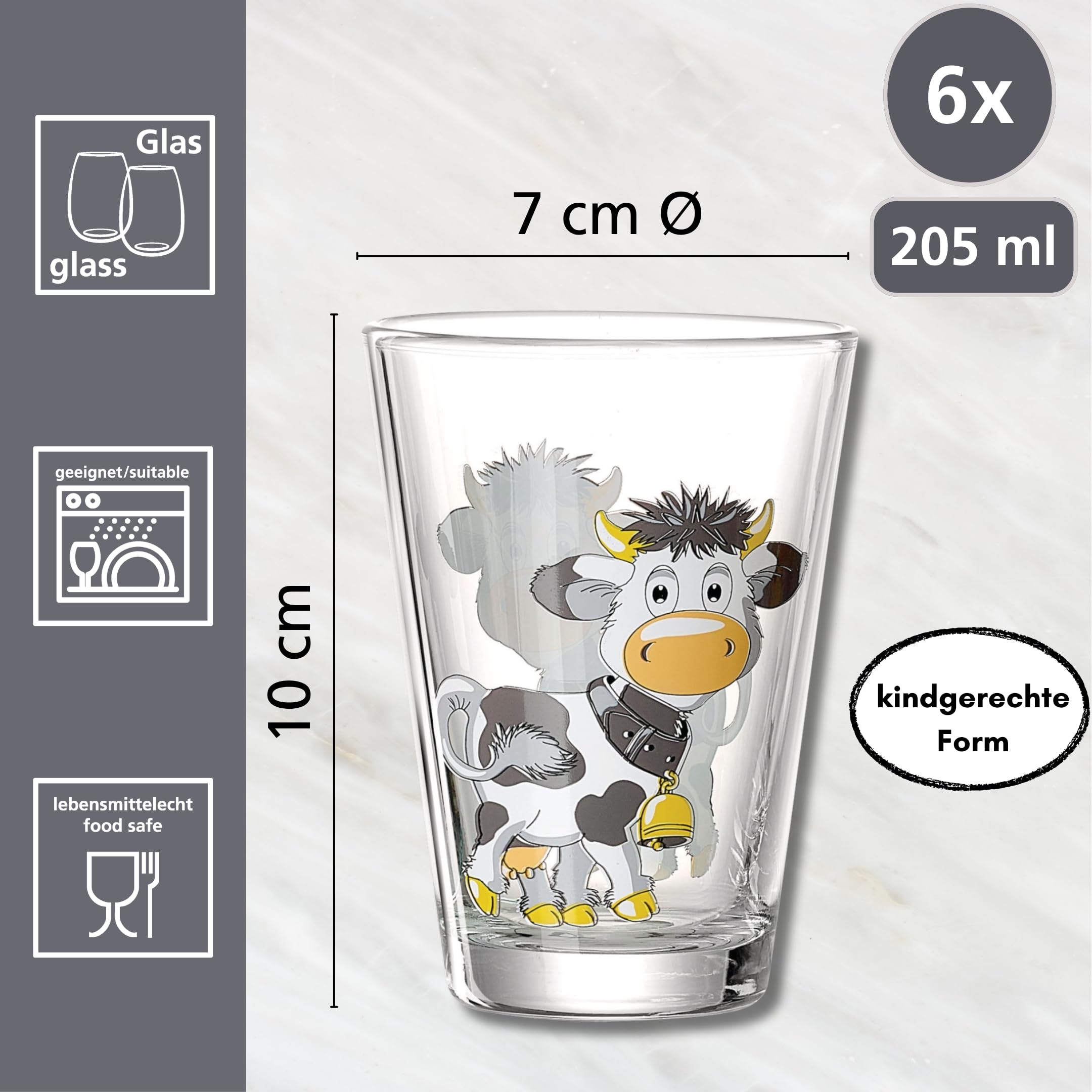 ritzenhoff-breker-hoftiere-kindergl-ser-set-6-tlg-205-ml-glas image 3