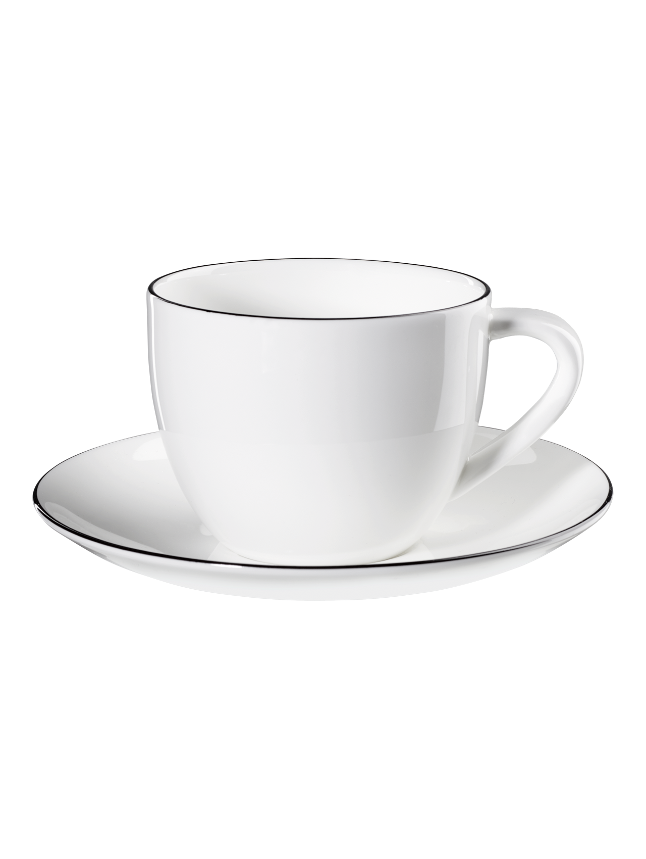 asa-selection-ligne-noire-cappuccinotasse-mit-untertasse-0-25-l image 1