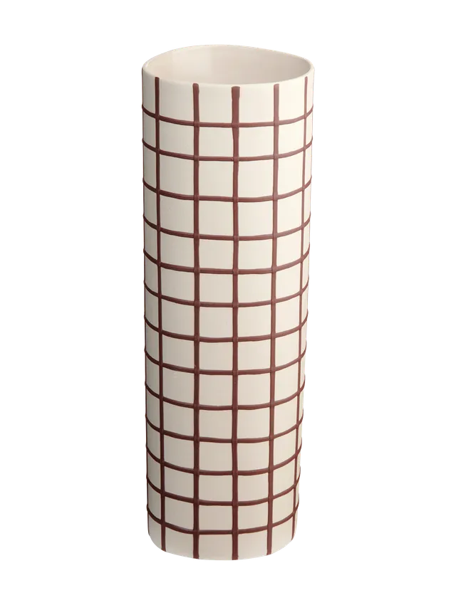 asa-selection-vases-vase-bordeaux-squares-25-cm image 1