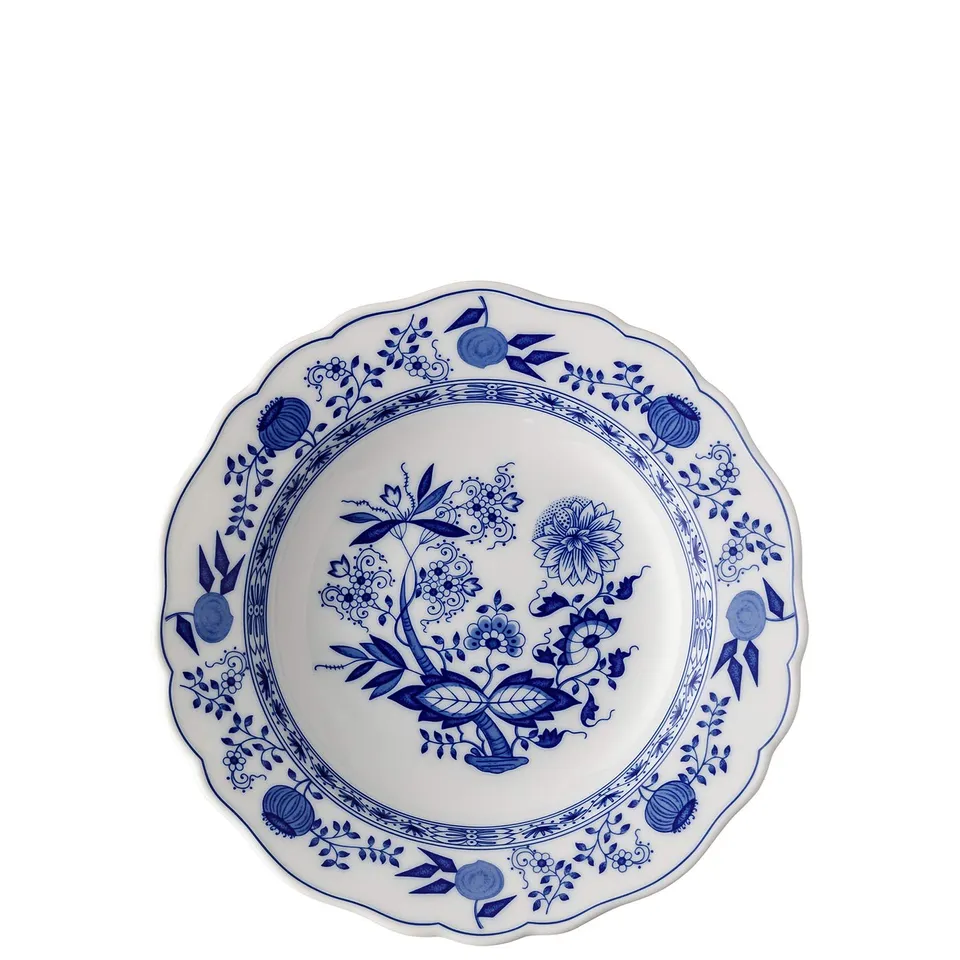 hutschenreuther-blau-zwiebelmuster-suppenteller-23-cm-fahne image 1