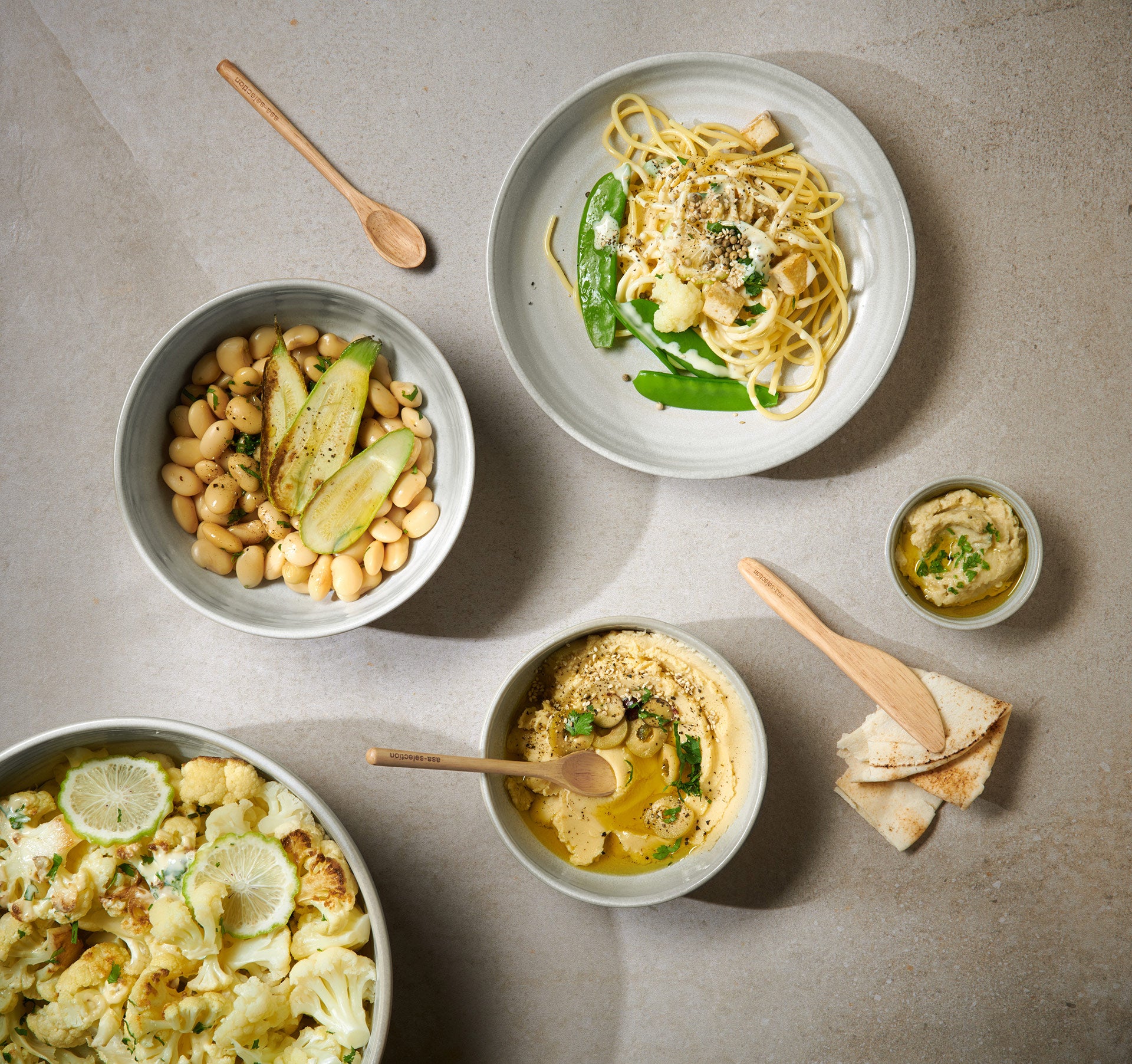 asa-selection-tableware-pok-salad-bowl-cauliflower-m-slischale-keramik image 6