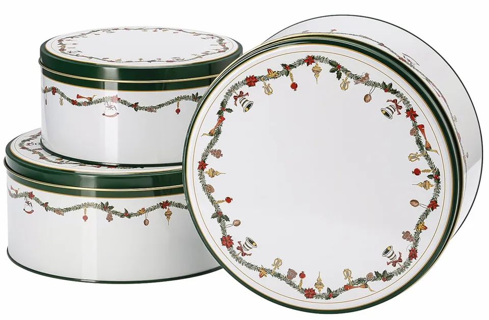 hutschenreuther-nora-christmas-keksdosen-3er-set-blech-gr-n image 1