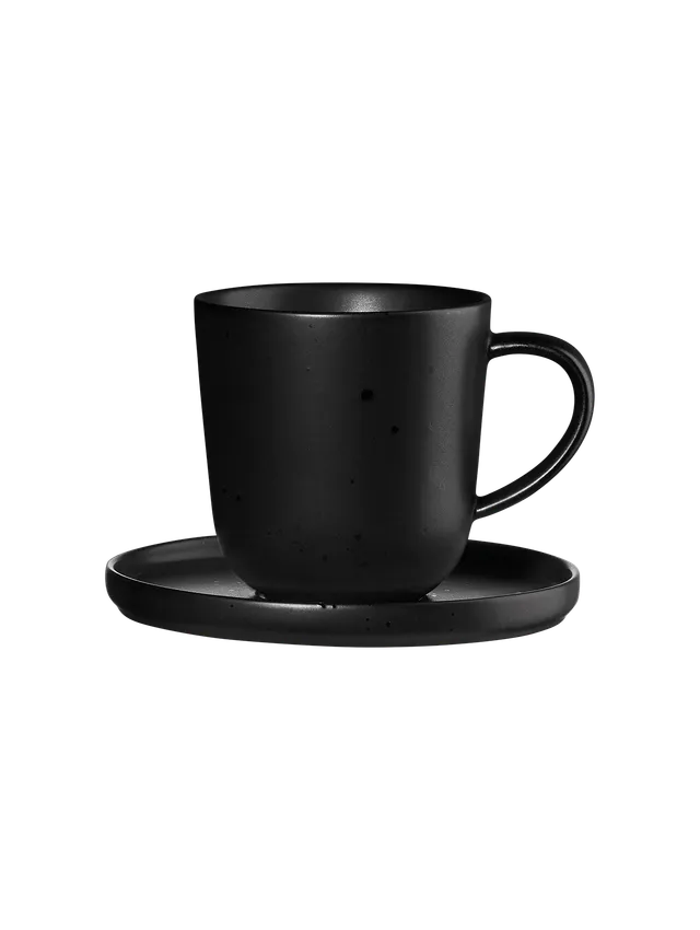 asa-selection-kuro-espressotasse-mit-unterteller-schwarz-0-08-l image 1