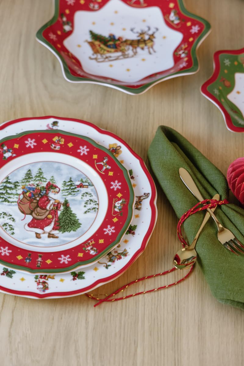 hutschenreuther-happy-wintertime-teller-flach-22cm-porzellan image 2