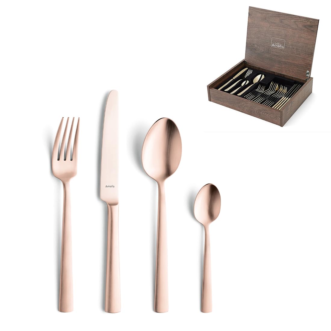 amefa-ventura-besteckset-24-teilig-kupfer-matt-f-r-6-personen image 1