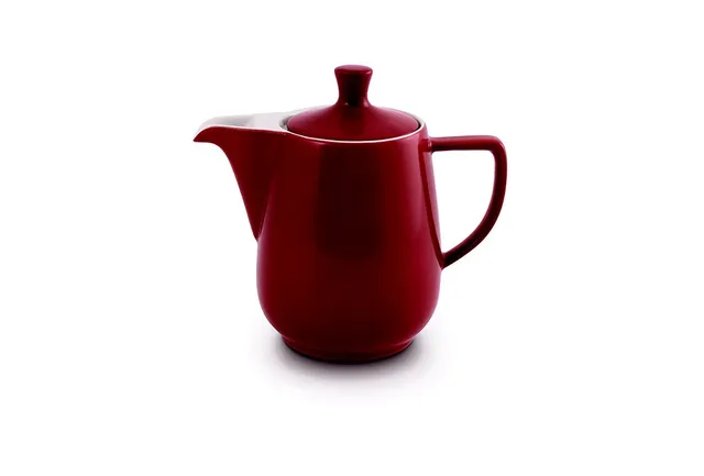 friesland-happymix-kaffeekanne-0-6-l-bordeaux-porzellan image 1