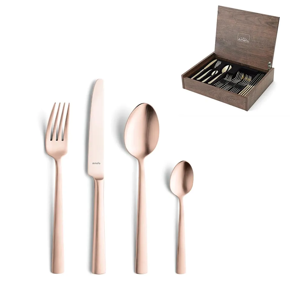 amefa-ventura-besteckset-24-teilig-kupfer-matt-f-r-6-personen image 1