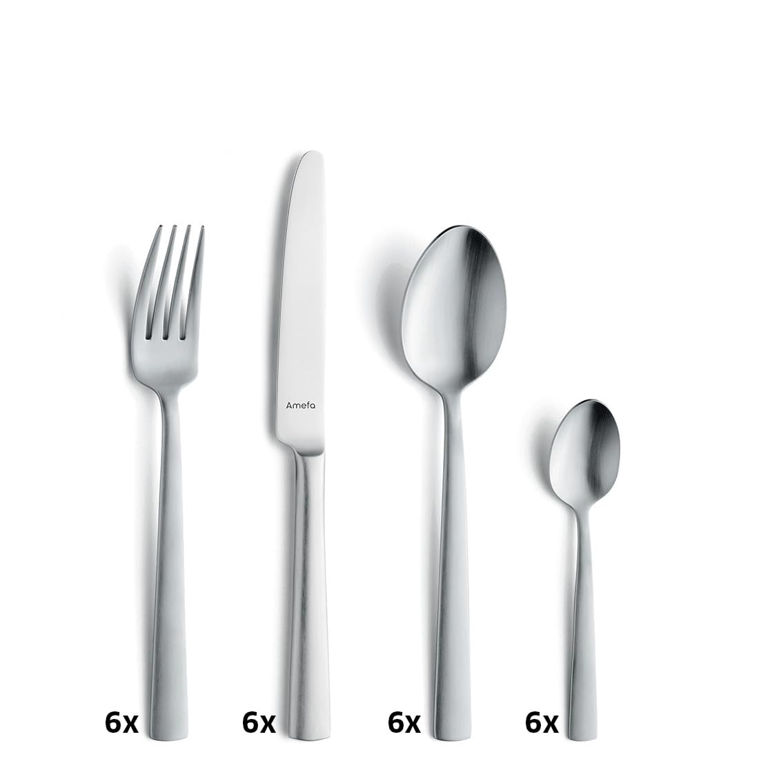 amefa-ventura-besteck-set-24-tlg-6-pers-edelstahl-matt image 2