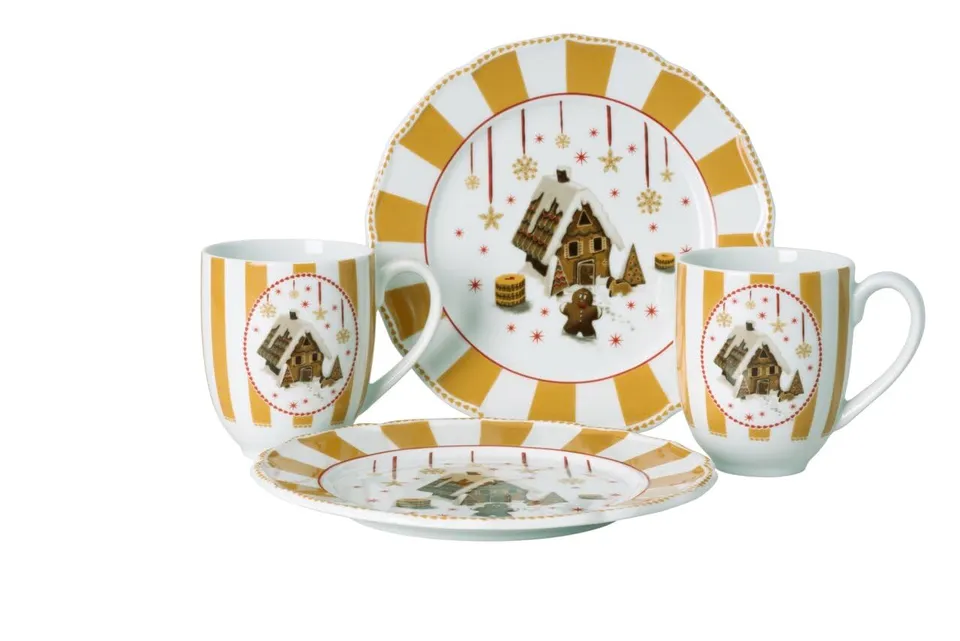 hutschenreuther-christmas-love-set-4tlg-beige-teller-becher-porzellan image 1