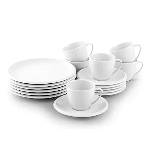 friesland-ecco-kaffeeservice-18tlg-porzellan-wei image 1